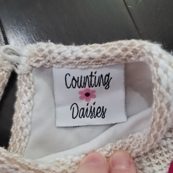 Multi floral ruffle boutique girls dress 3T counting daisies - Picture 4 of 5